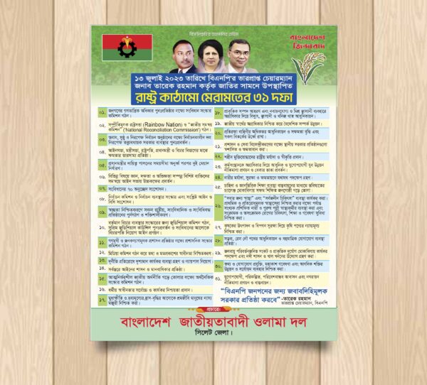 BNP পোস্টার ডিজাইন