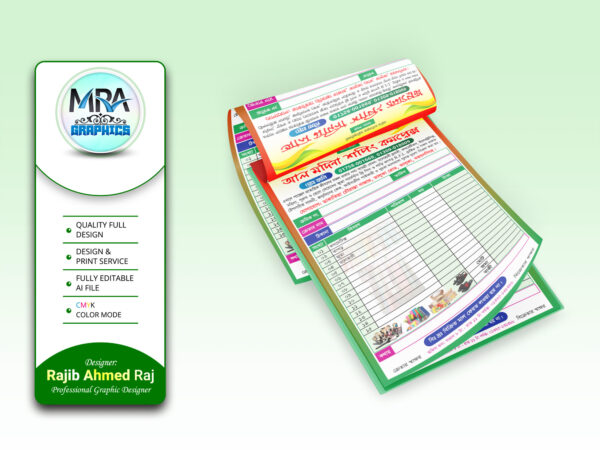 Shopping Complex Cash Memo । শপিং কমপ্লেক্স মেমো ডিজাইন